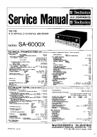 Technics - SA-6000-X - Service manual 